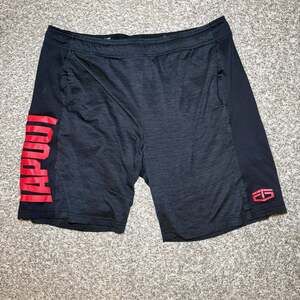 Tapout Compression Shorts Men’s Medium Black Red Athletic Gym Training MMA‎